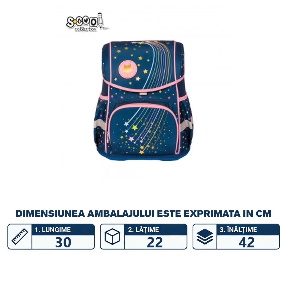Ghiozdan anatomic, 30x22x42 cm, DREAMING - S-COOL - imagine 2
