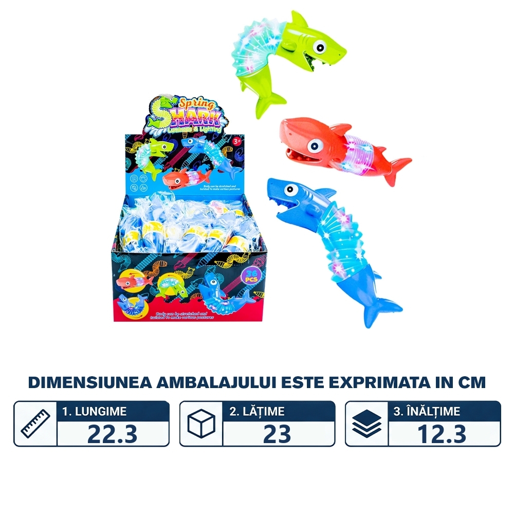 Jucarii antistres, Rechini, cu lumina, 36 buc/set - imagine 2