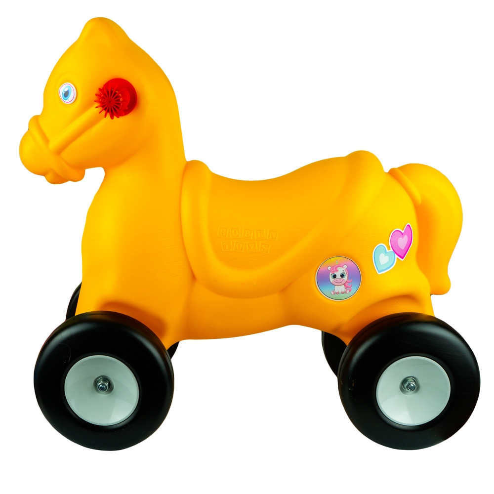 Calut cu roti, galben - ROBENTOYS - imagine 4