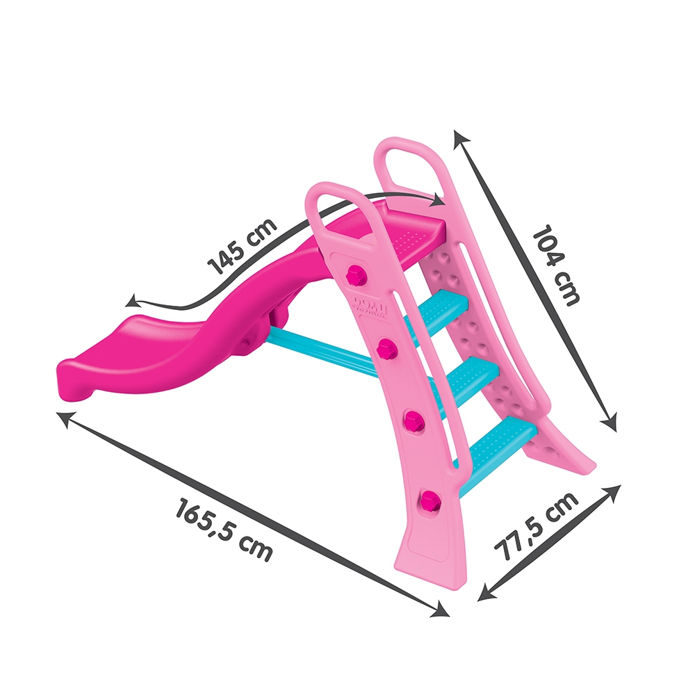 Tobogan apa, Roz-Unicorn, 165x104x77.5 cm - Dolu - imagine 2