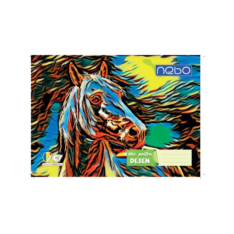 Bloc desen A4 16 file 120 g/mp - NEBO - imagine 6