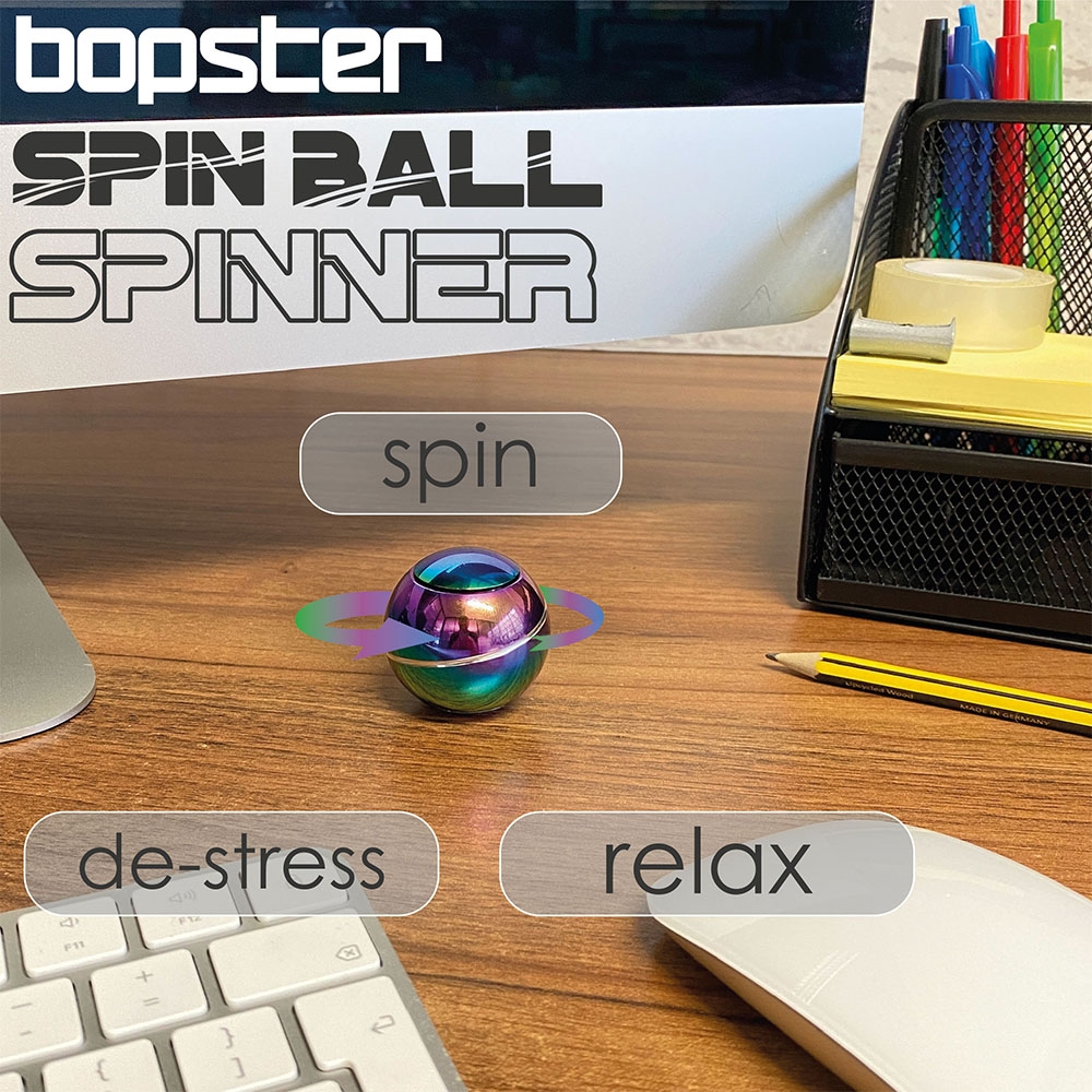 Bopster Spin Ball, Multicolor, Metalizat - imagine 7