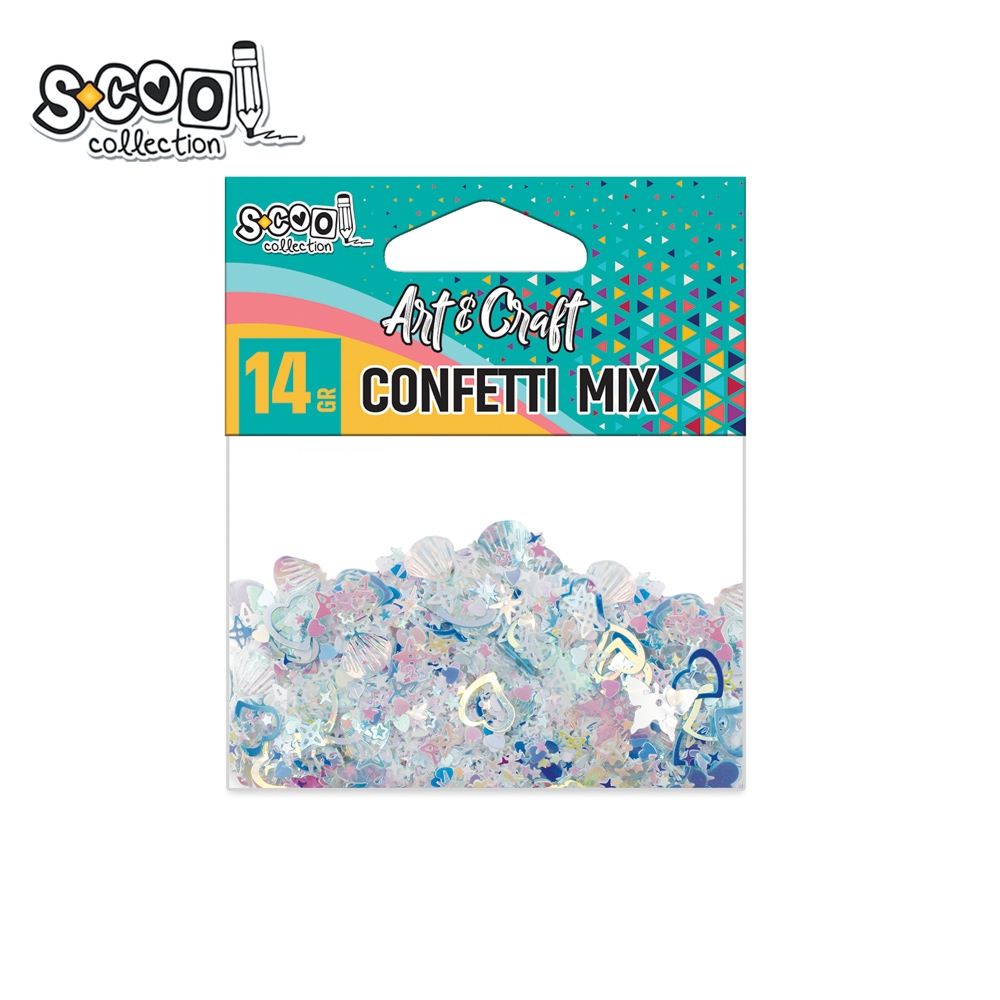 Accesorii craft, confetti diverse modele, 14 gr - S-COOL