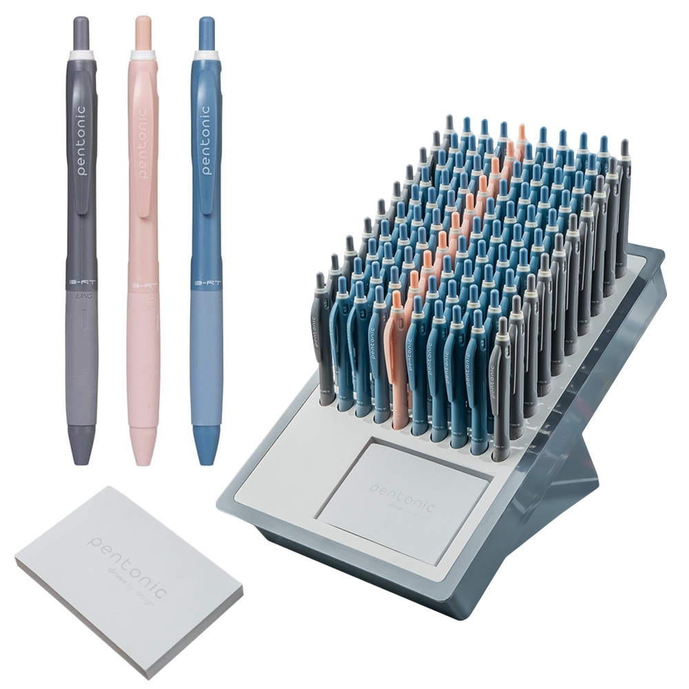 Pix Pentonic B-RT Shades, 100 buc/display, mina scriere - culori asortate, 0.7 mm- LINC