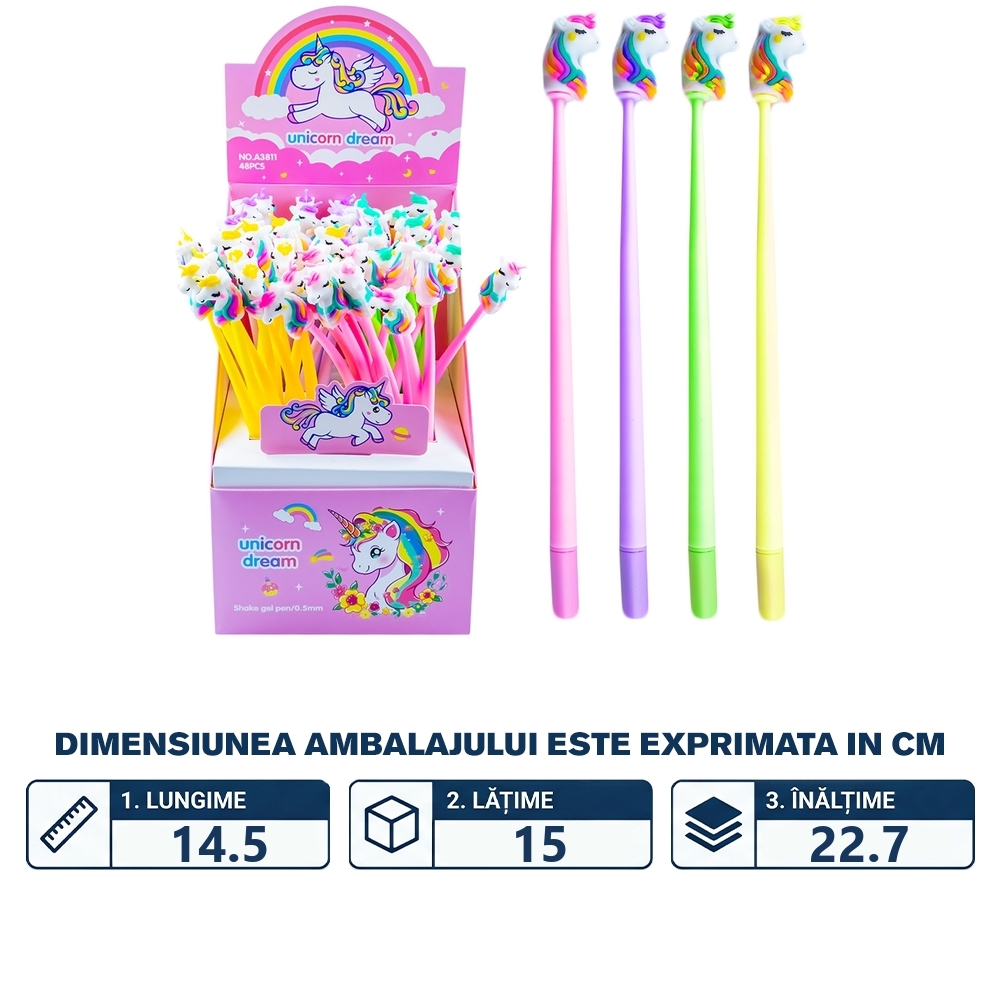 Pix cu gel, Unicorn - imagine 2