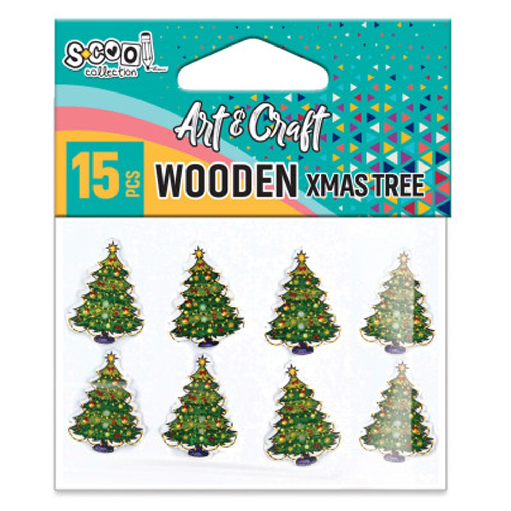 Accesorii craft, Pom Craciun din lemn - S-COOL