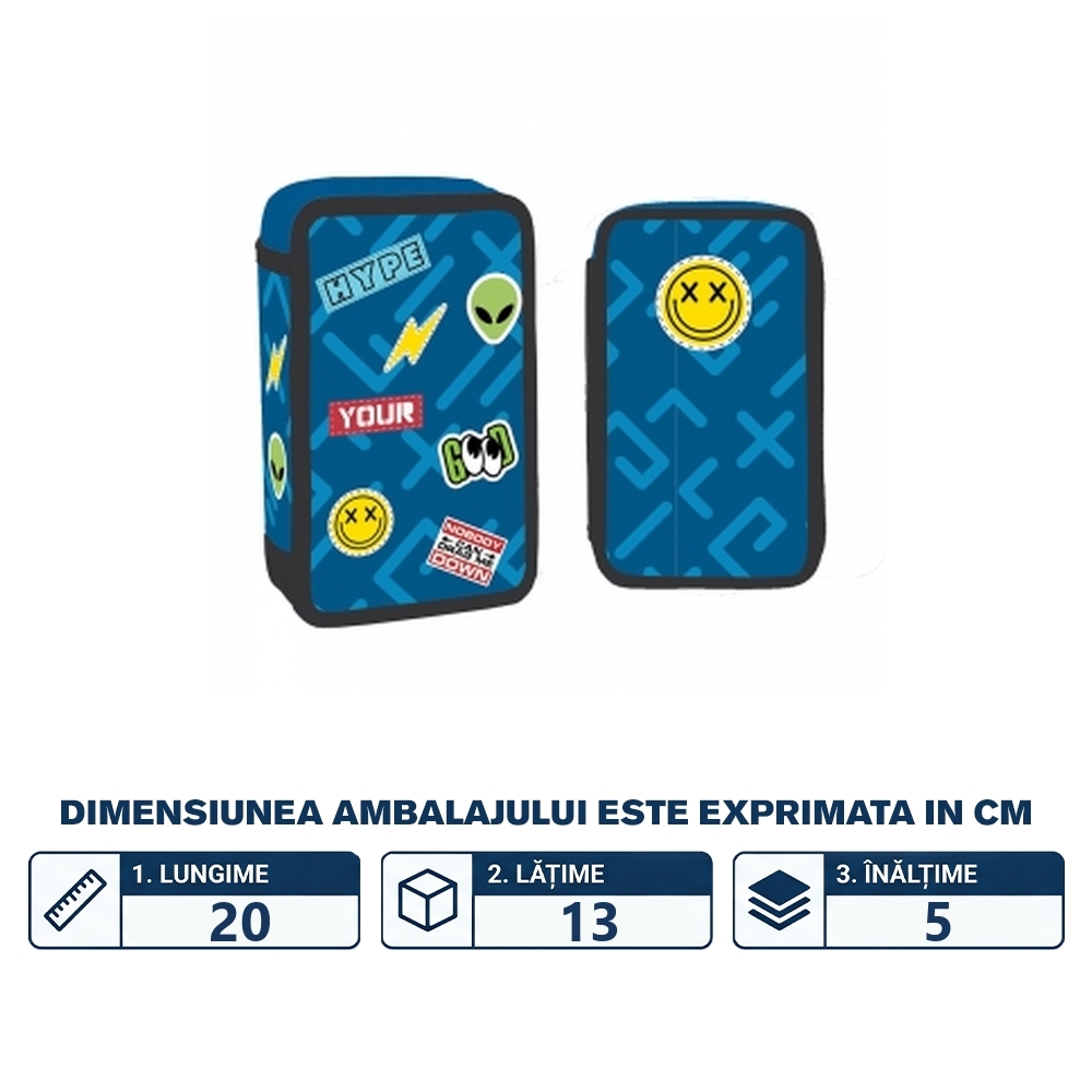 Penar Echipat, 2 Fermoare, 29 Piese, Sticker - S-Cool - imagine 2