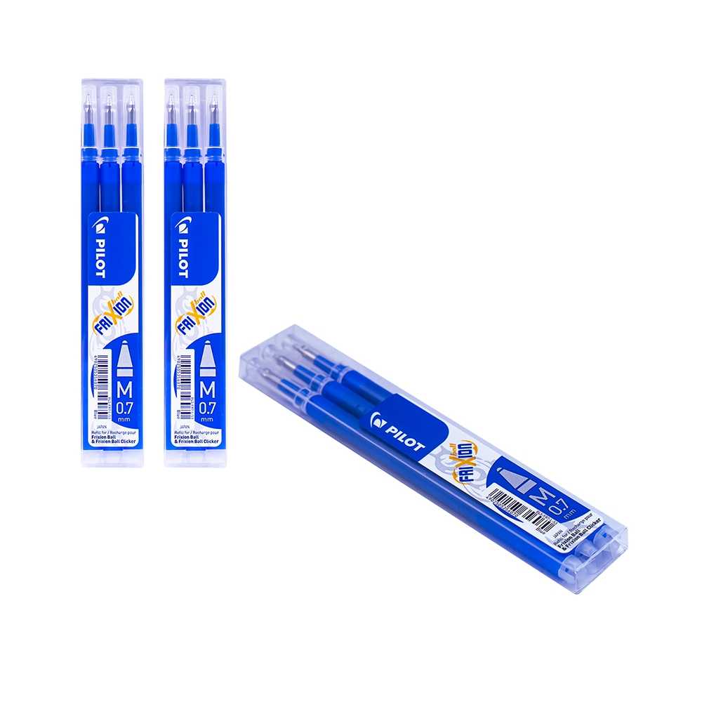 Rezerve Roller Frixion Ball, 0.7mm, albastre, 3buc/set - PILOT