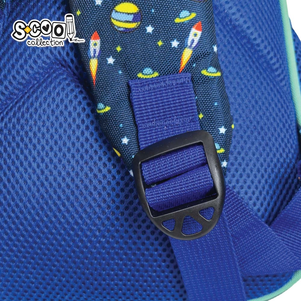 Ghiozdan gradinita, 30x25x14 cm, LET’S GO TO SPACE - S-COOL - imagine 8