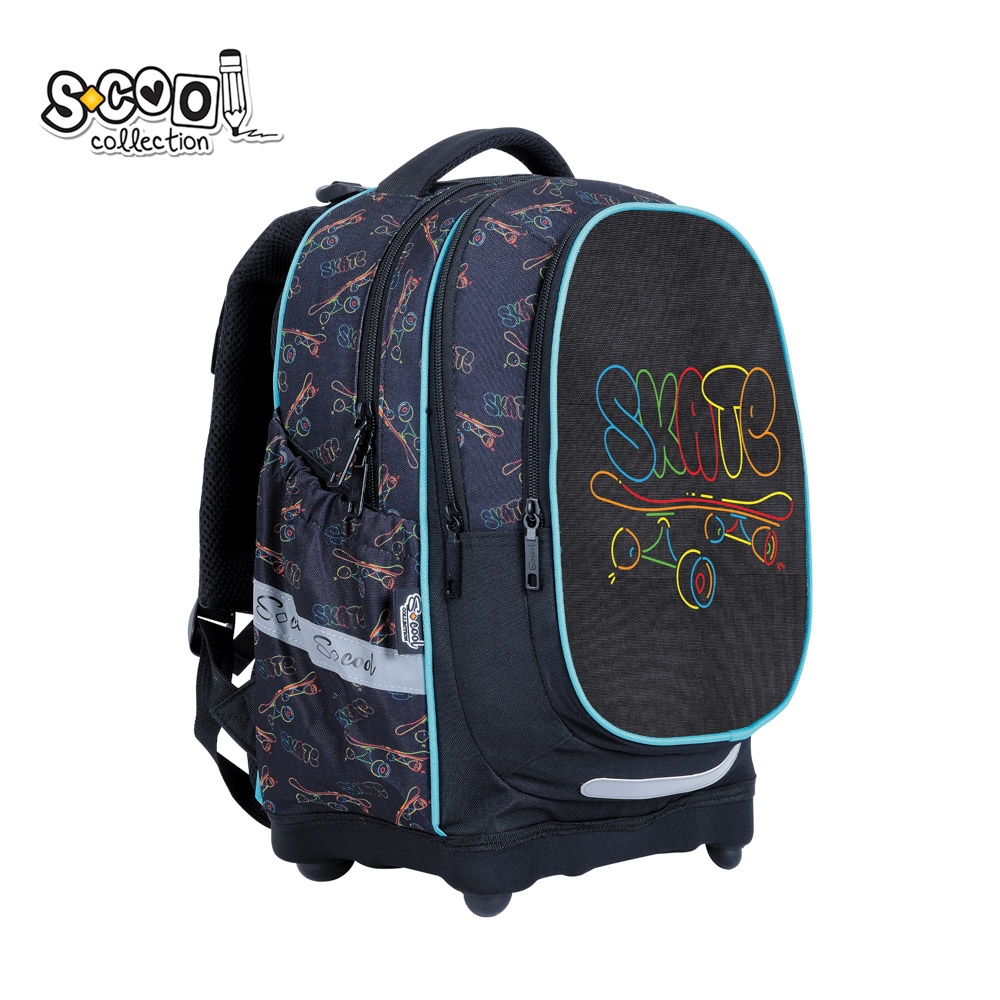 Ghiozdan anatomic, 39x33x18 cm, SKATE - S-COOL - imagine 3