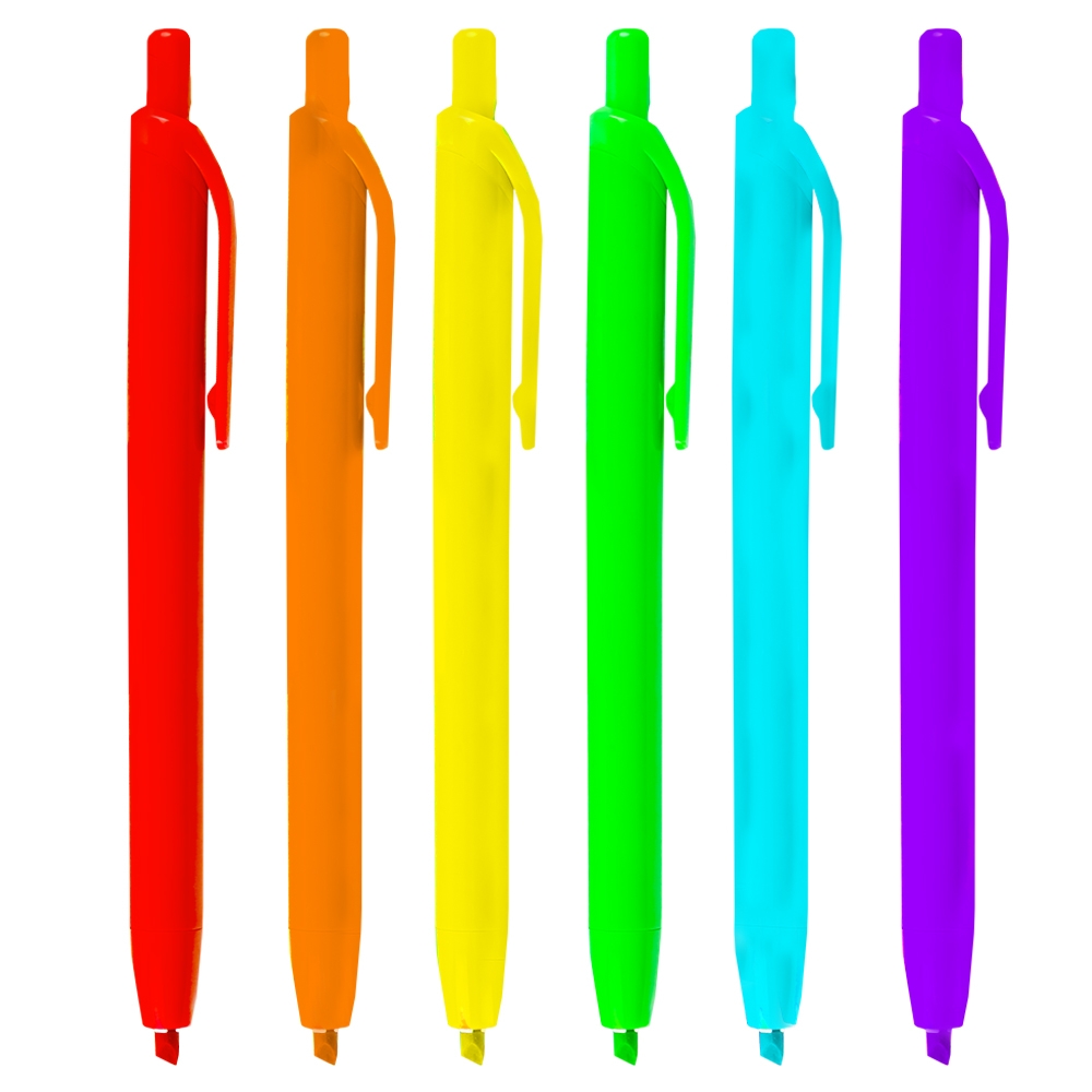 Text marker neon, 3.3 mm, 6 culori/set - Chosch - imagine 4