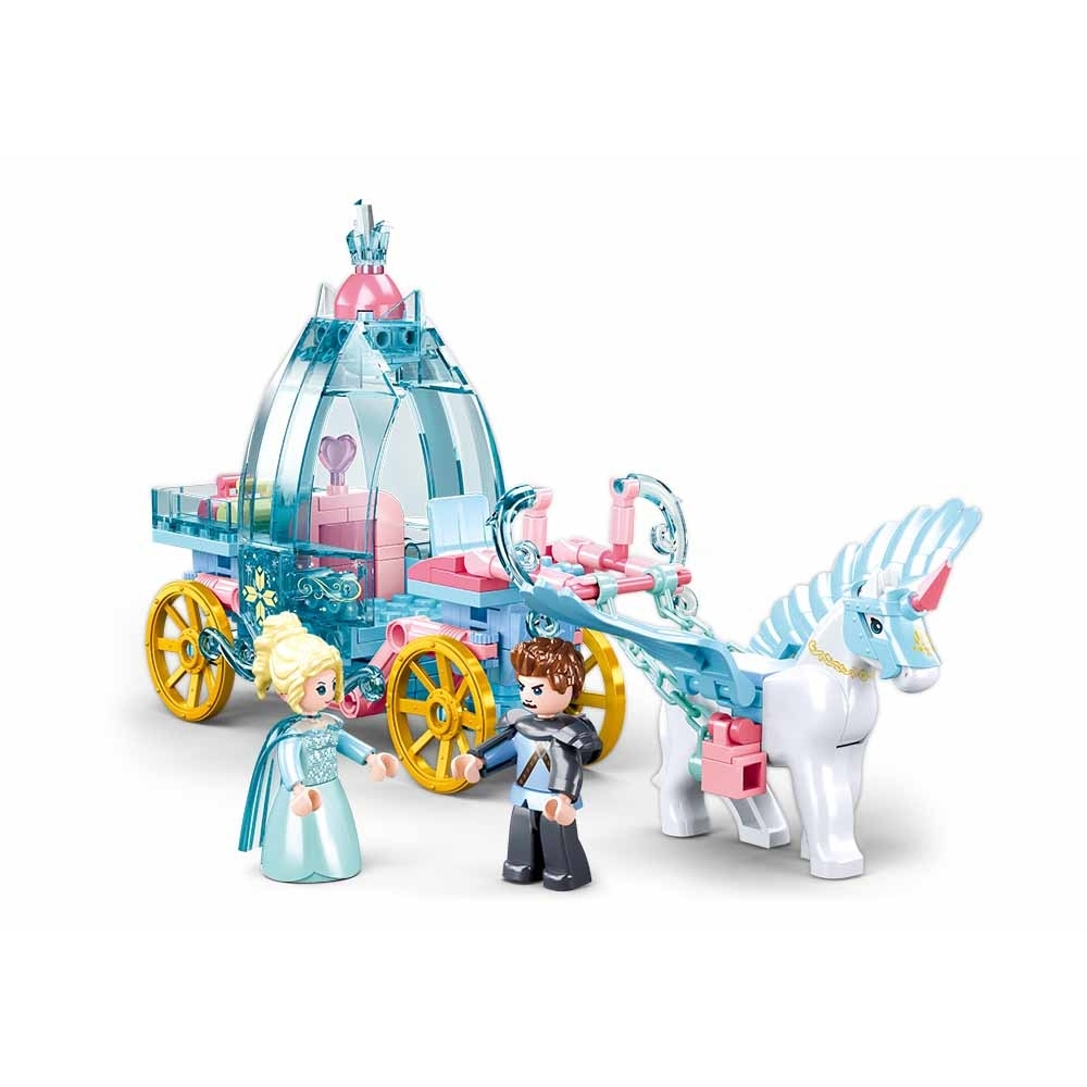 Set de constructie Fairy, 191 piese, Trasura magica a zanelor - Sluban - imagine 4