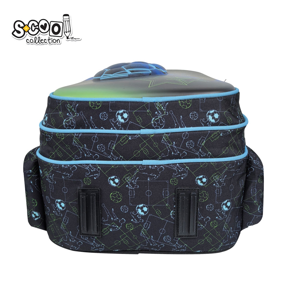 Ghiozdan 3D ergonomic, 30x22x42 cm, FOOTBALL - S-COOL - imagine 5