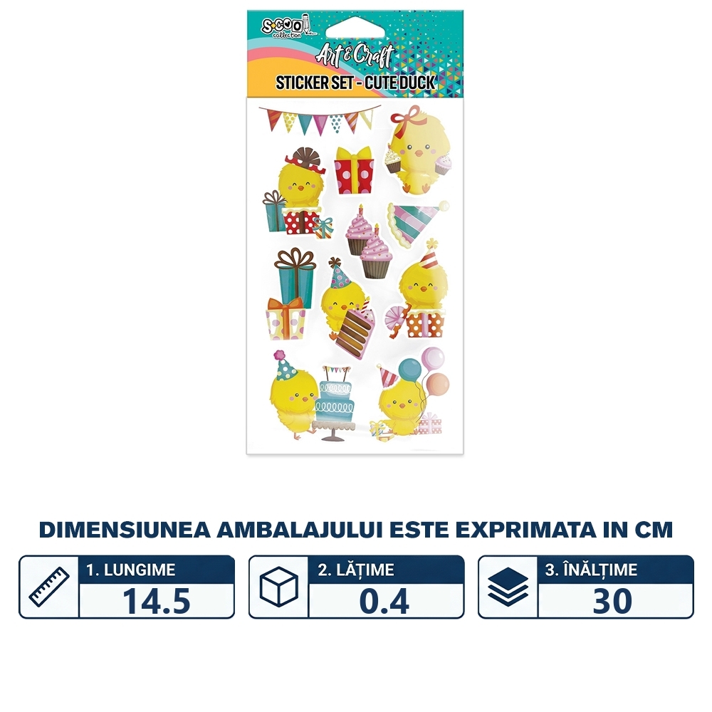 Accesorii craft, stickere 3D, Ratuste - S-COOL - imagine 2
