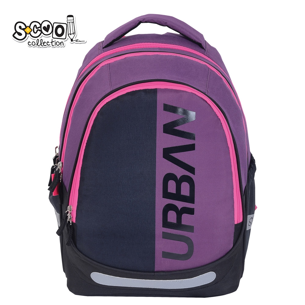 Ghiozdan anatomic light, URBAN, 41X28X17 cm, PINK - S-COOL