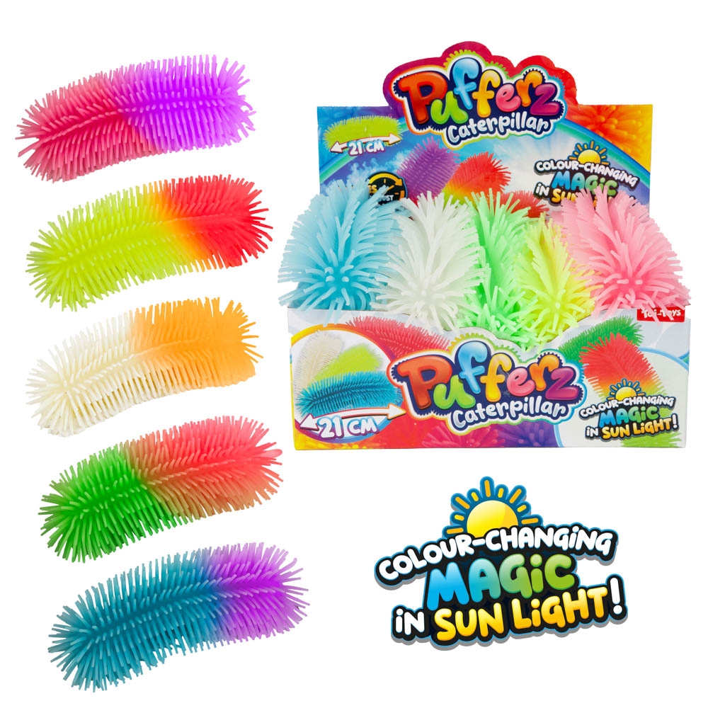 Jucarie Pufferz, Forme - schimba culoarea, 12 cm - Toi-Toys