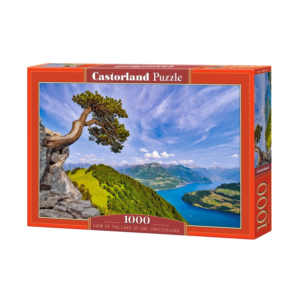 Puzzle 1000 piese, Lacul Uri, Elvetia - Castorland