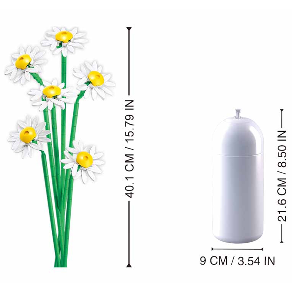 Set de Constructie Flowers, 255 piese, Margareta - Sluban - imagine 7