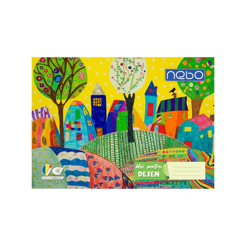 Bloc desen A4 16 file 120 g/mp - NEBO - imagine 8