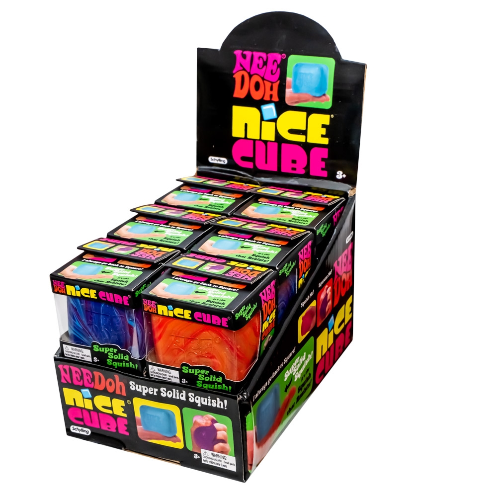 Jucarie antistres Squishy Cube, Sugar Marble - imagine 5