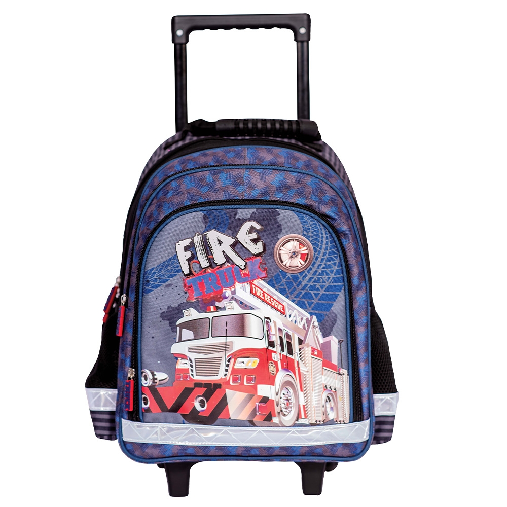 Ghiozdan trolley, 38x29x14 cm, FIRE TRUCK - S-COOL