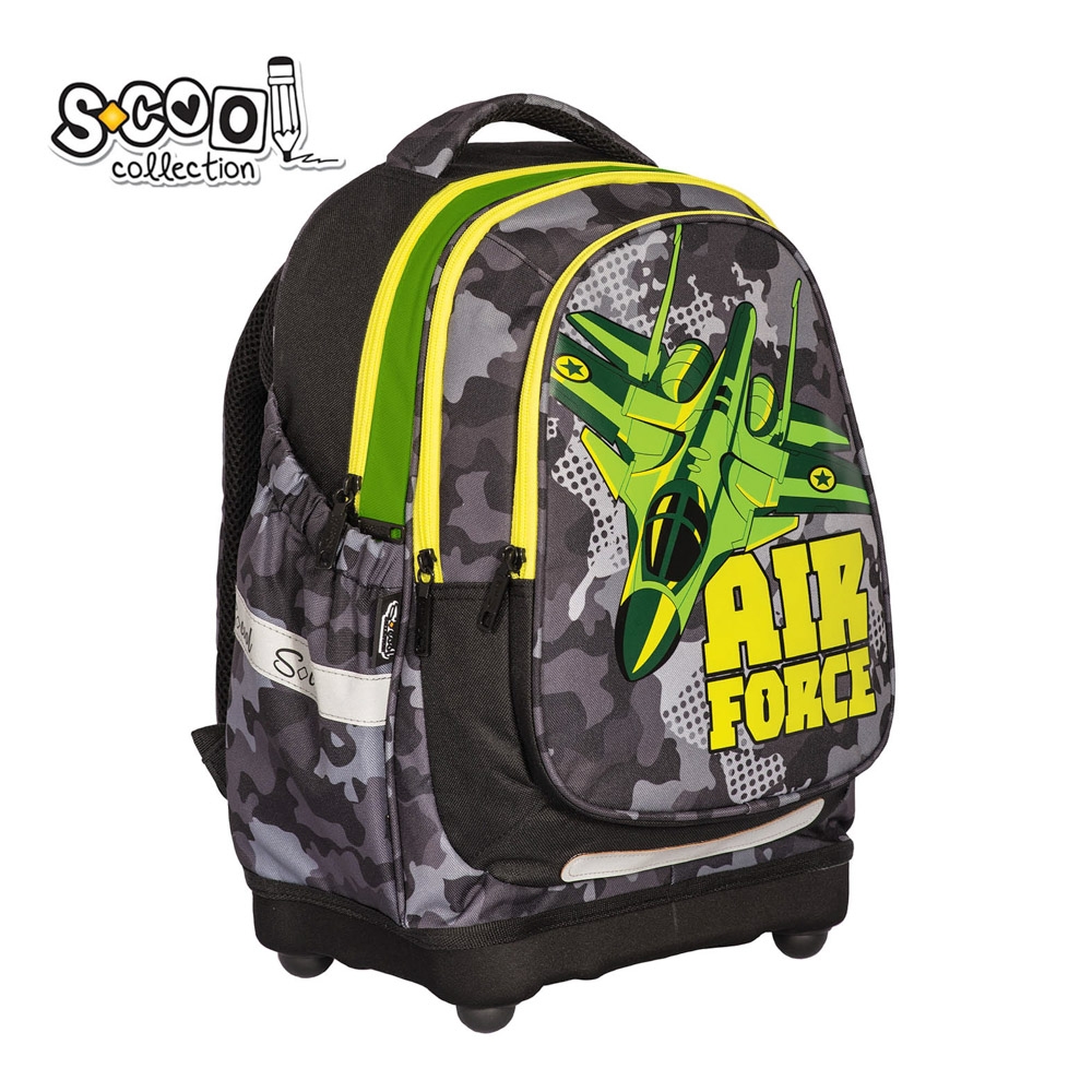 Ghiozdan anatomic, 38x39x19.5 cm, AIR FORCE - S-COOL - imagine 2