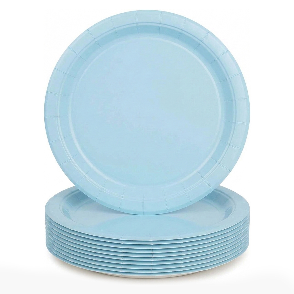 Farfurii party, din carton, Unicolore, 23 cm, 230g, 10 buc/set - ROBENTOYS - imagine 6