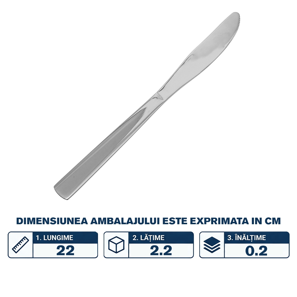 Cutite din metal, 6 buc/set - imagine 2