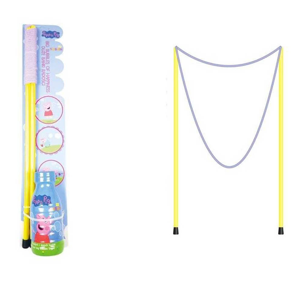 Set bagheta 50cm + solutie pentru baloane de sapun, 250ml, Peppa Pig - TUBAN - imagine 2