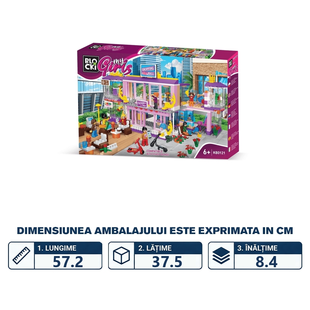 Blocki my girls, Centrul comercial, 713 piese - imagine 2