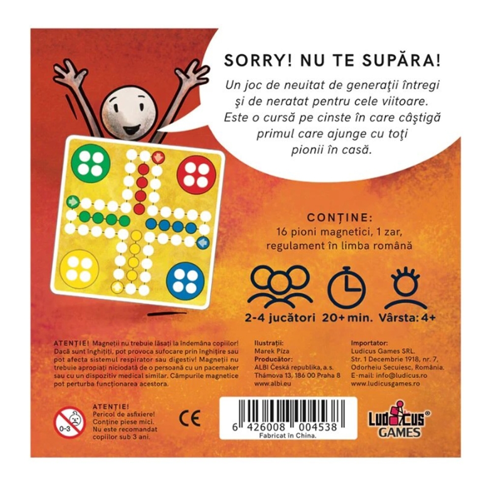 Joc magnetic - Sorry! Nu te supara! - imagine 3