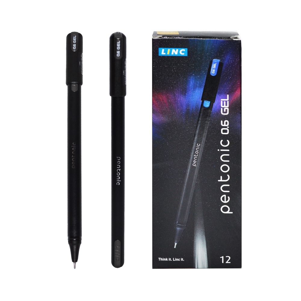Pix Pentonic, cu gel, mina neagra, 0.6 mm - LINC - imagine 4
