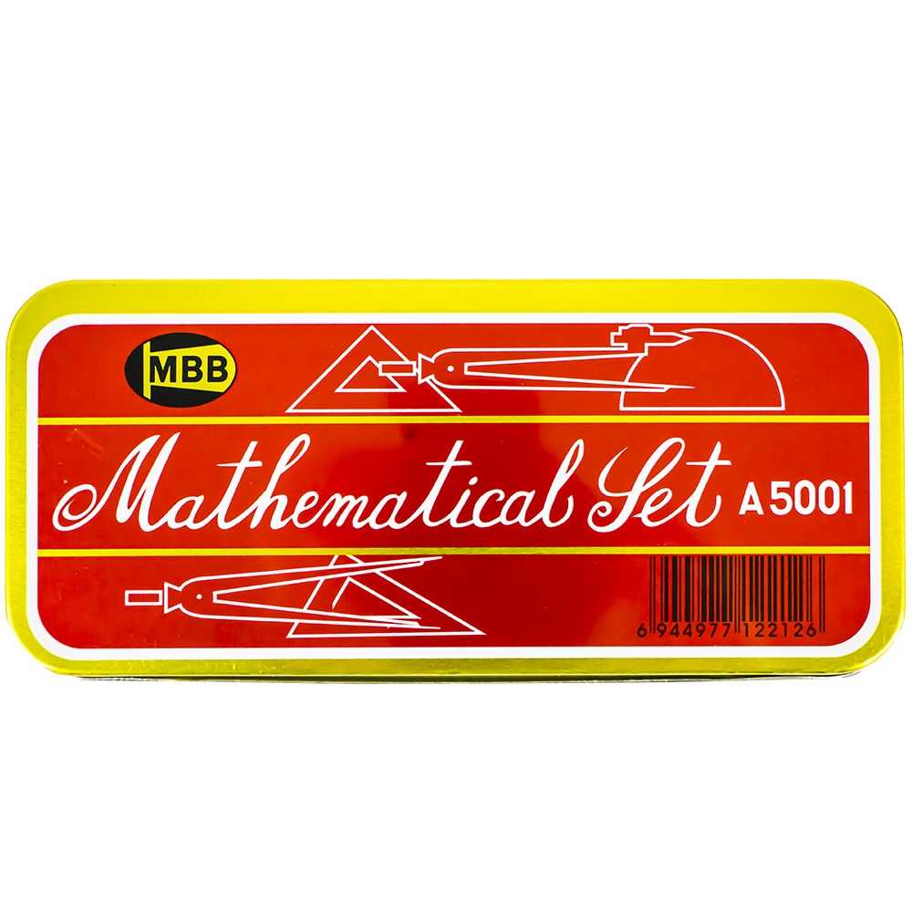Trusa geometrie metalica, 7 piese - imagine 4