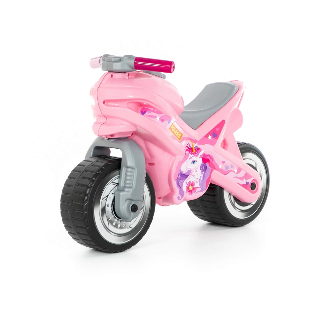 Motocicleta fara pedale, MX-ON, roz, 70x30x49,3 cm, Polesie - imagine 3