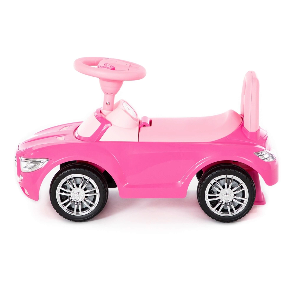 Masinuta - Supercar, roz, fara pedale, 66x28.5x30 cm, Polesie - imagine 3