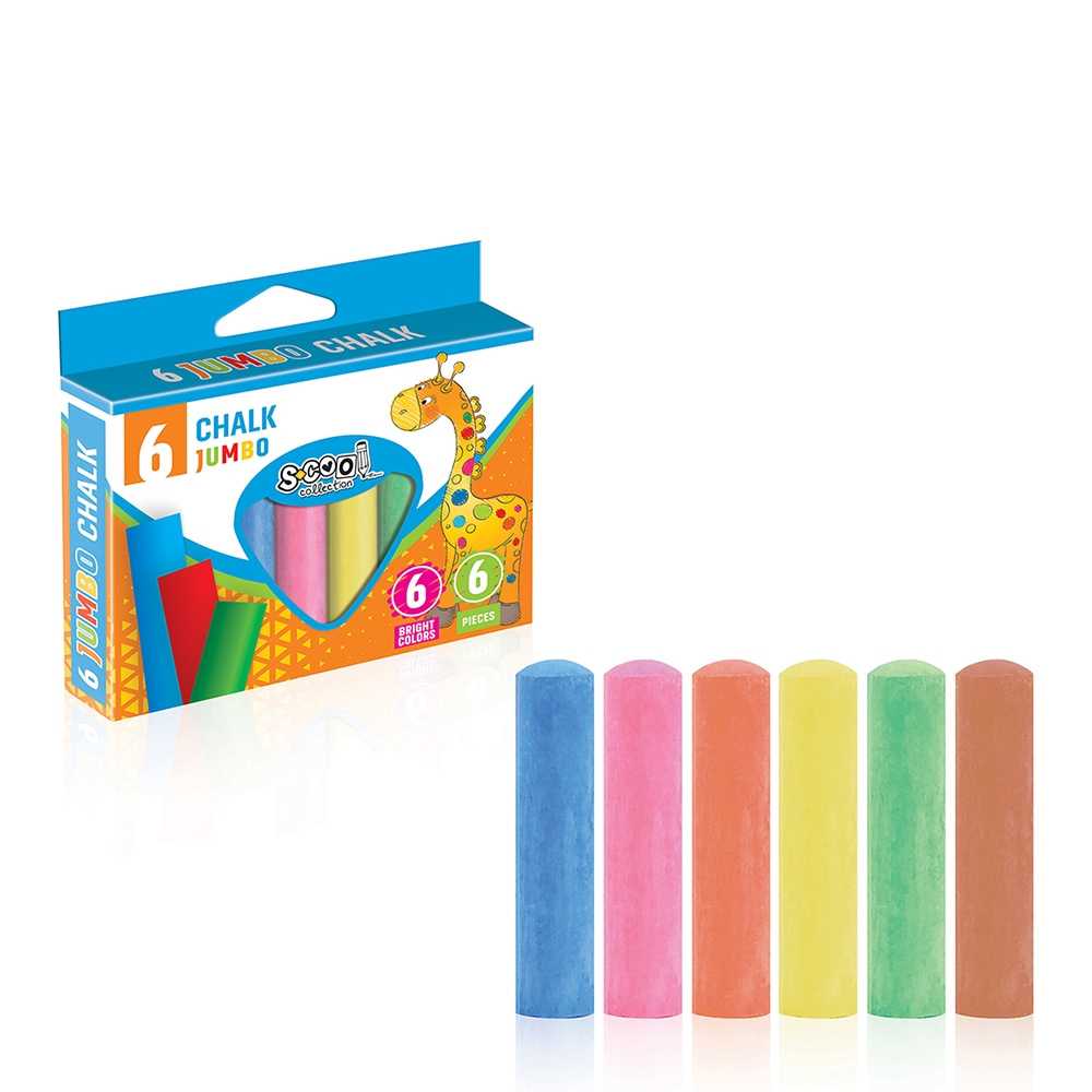 Creta color anti-dust, JUMBO, 6 buc/set - S-COOL