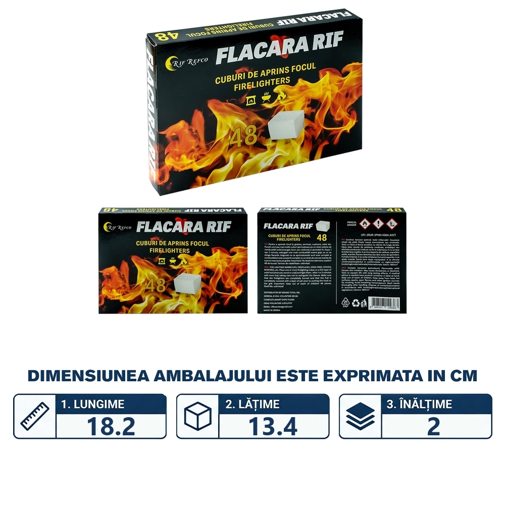 Pastile foc, 48 buc/set - imagine 2