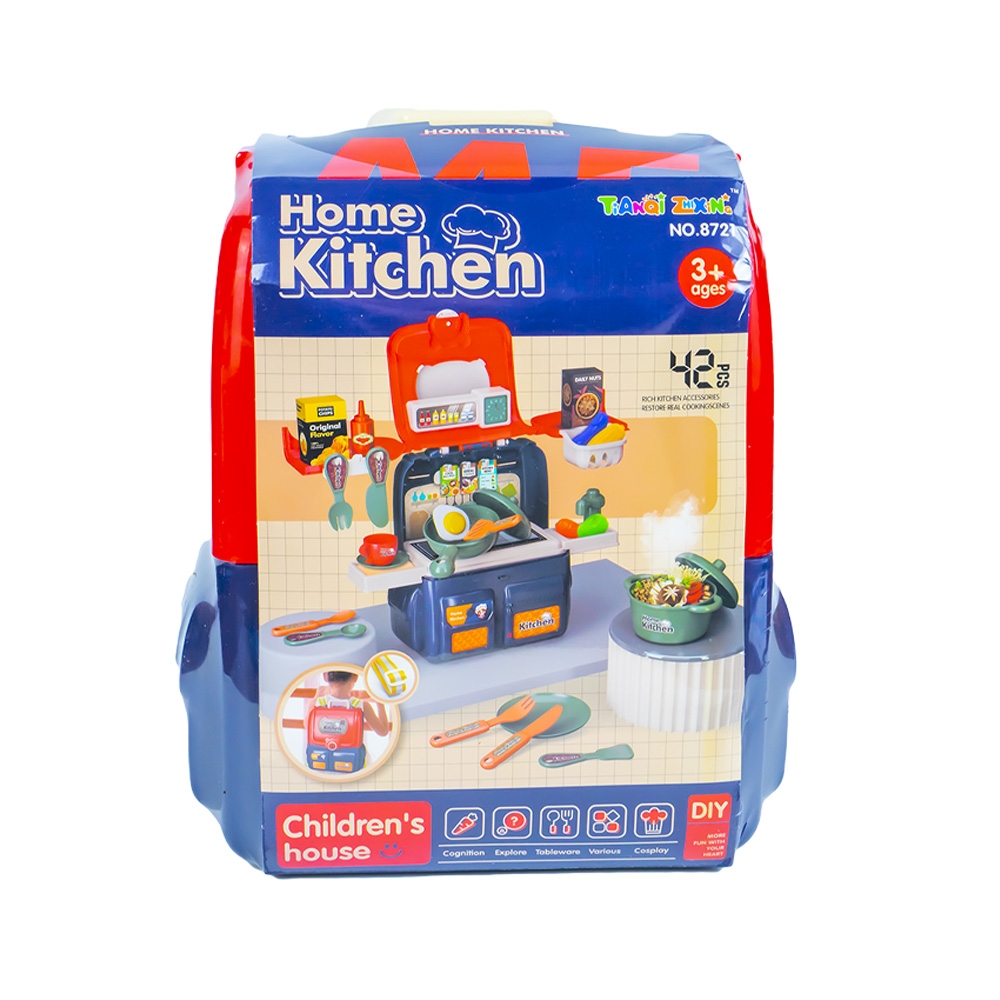 Play set bucatarie in ghiozdanel, 42 piese - imagine 4