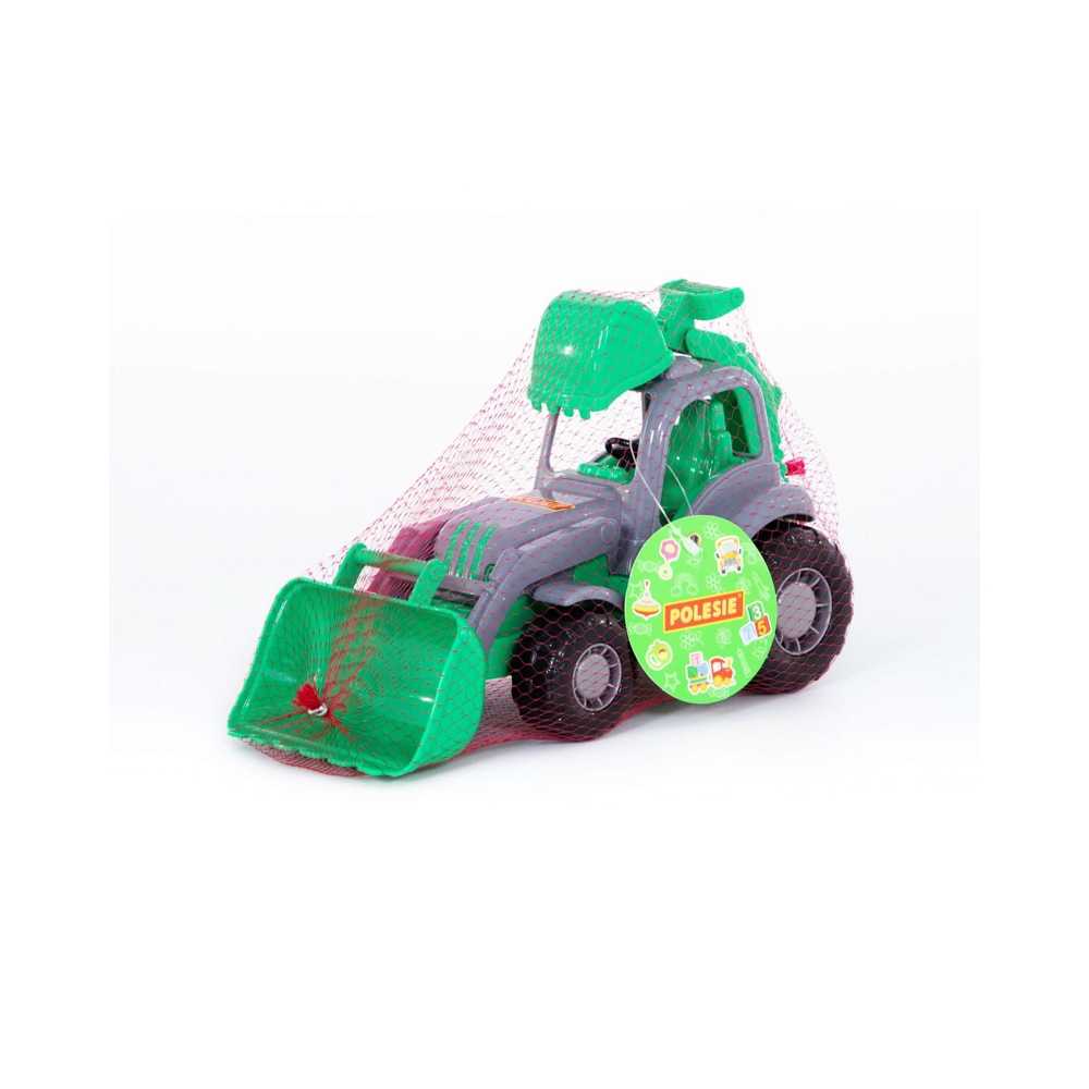 Tractor cu incarcator si excavator - Hardy, 28x13x16 cm, Pol - imagine 16