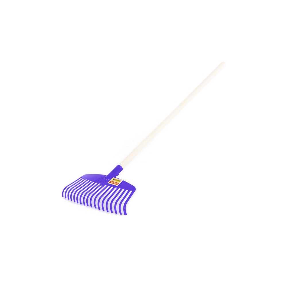 Grebla plastic cu maner din lemn, 78x27x4 cm, Wader - imagine 5