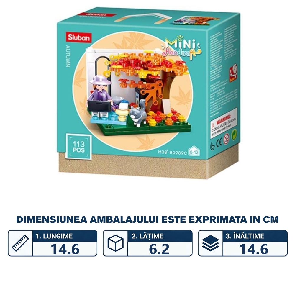 Set de constructie Girl's Dream, 113 piese, In gradina - Sluban - imagine 2
