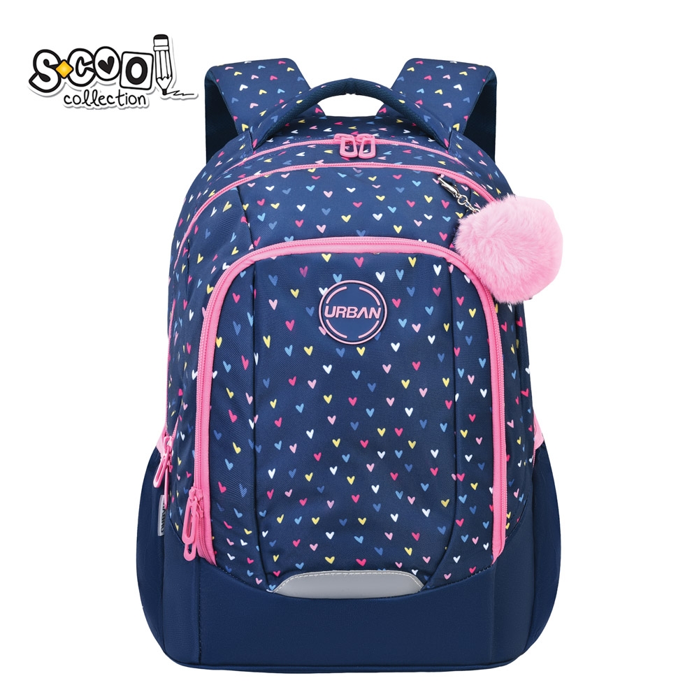 Ghiozdan anatomic URBAN, 43x29x22 cm, HEARTS - S-COOL