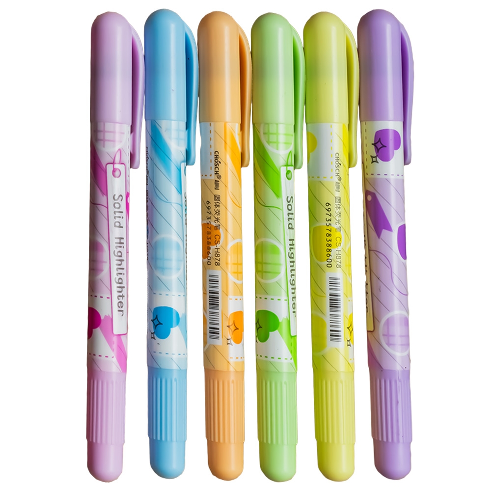 Creioane cerate, 6 buc/set - Macaron - imagine 3