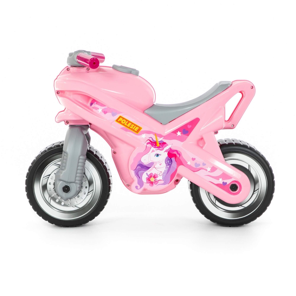 Motocicleta fara pedale, MX-ON, roz, 70x30x49,3 cm, Polesie - imagine 4