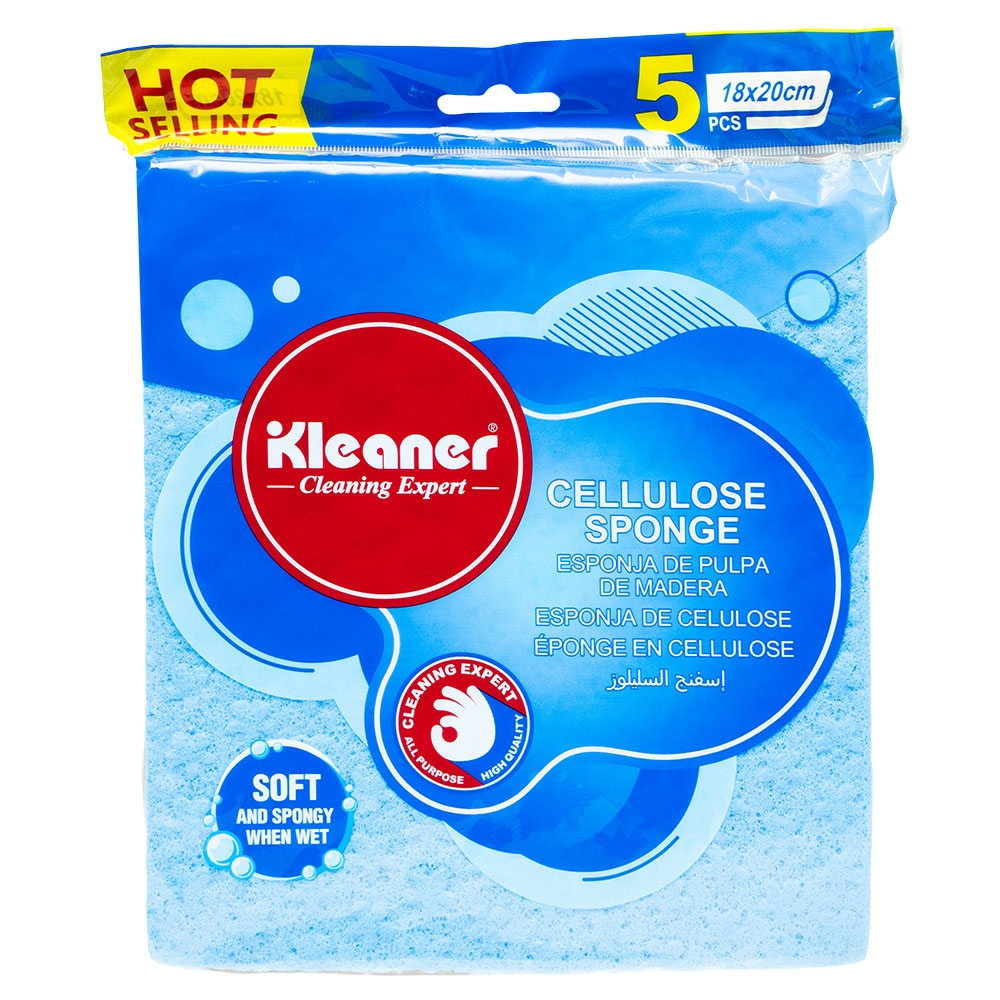 Burete celuloza, 5 buc/set - KLEANER