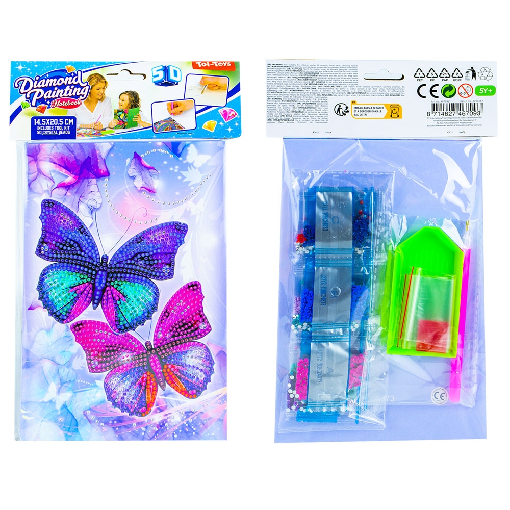 Set creatie cu diamante - Jurnal, 14.5x20.5 cm - Toi-Toys - imagine 3