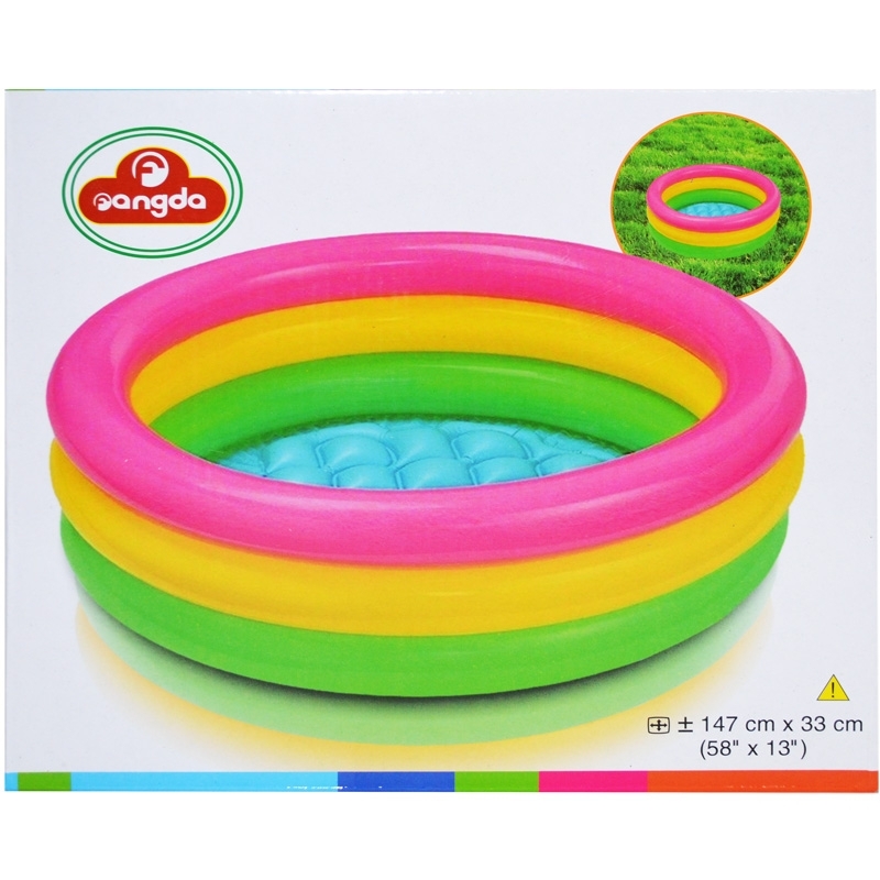 Piscina gonflabila, 147 cm, Curcubeu - imagine 3