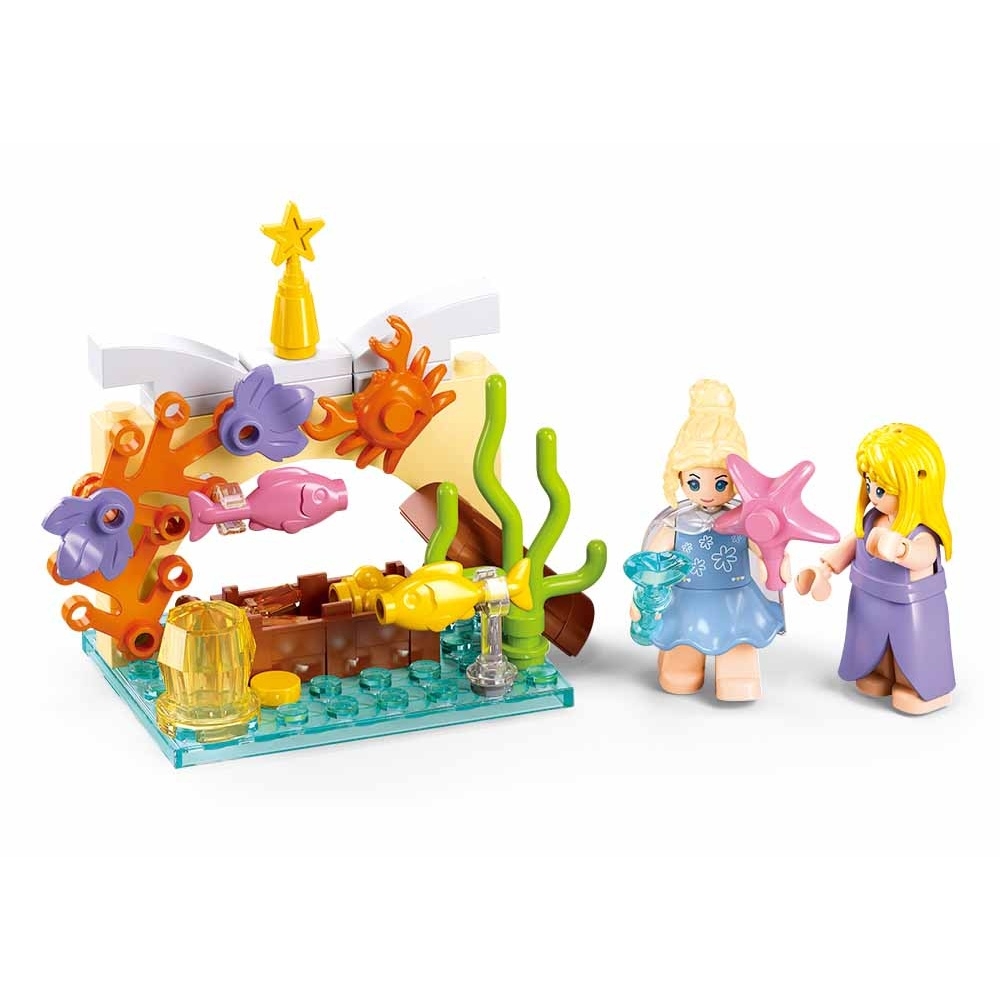 Set de constructie Girl's dream, 287 piese, aventura pe mare, corabie - Sluban - imagine 5