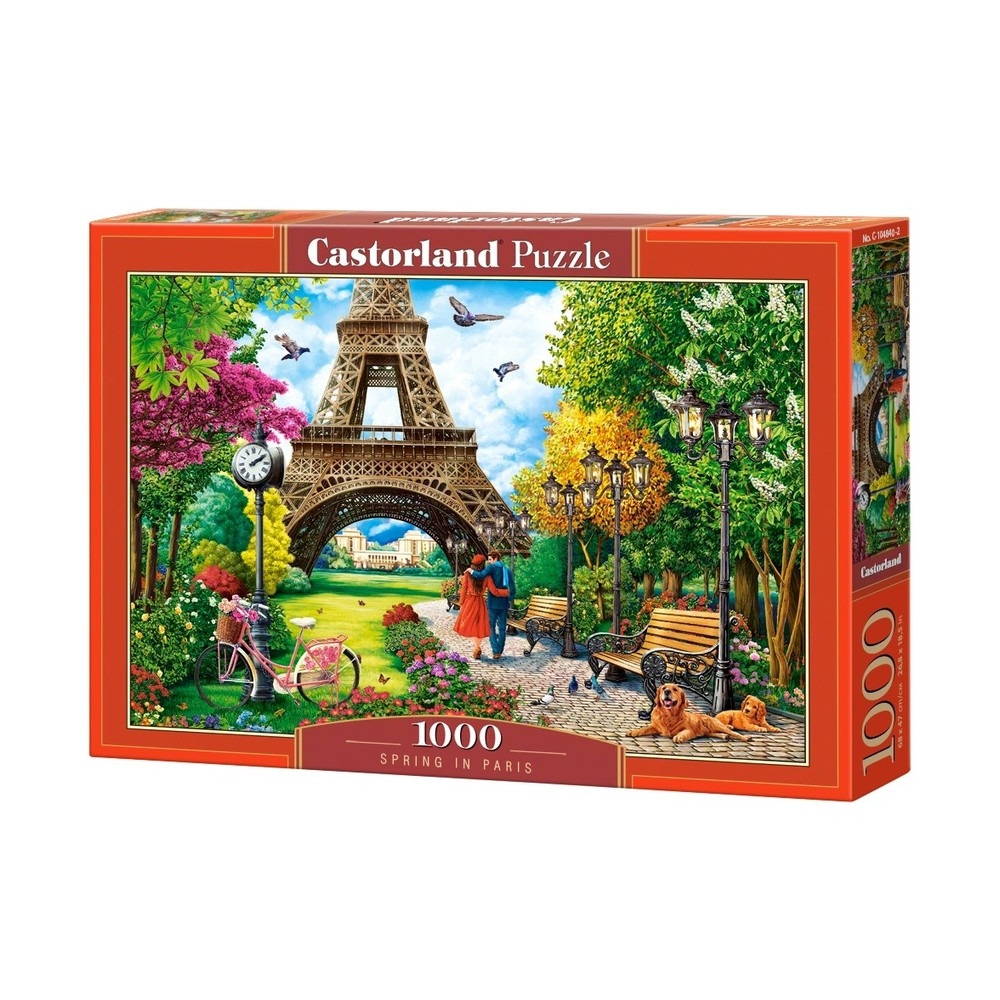 Puzzle 1000 piese, Primavara La Paris - Castorland