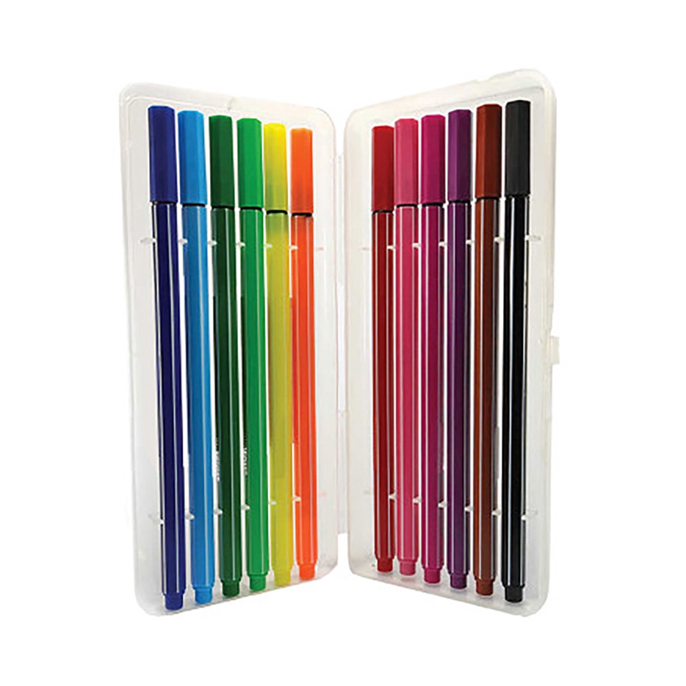 Fineliner, varf 0,4mm, 12 cul/set - S-COOL - imagine 3